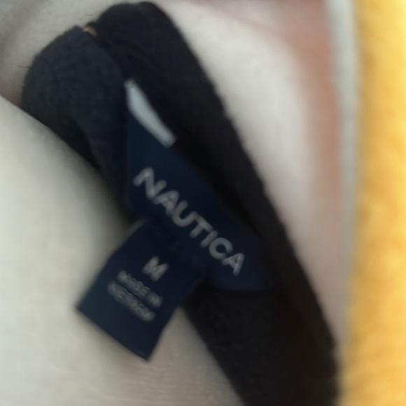 Nautica Women’s Quarter Zip Fleece Yellow Pullover, Size M - Picture 6 of 7